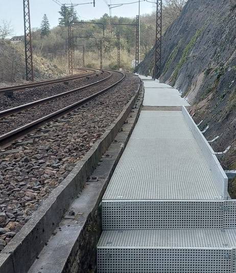 Der GFK-Rost ist besonders wartungsfreundlich