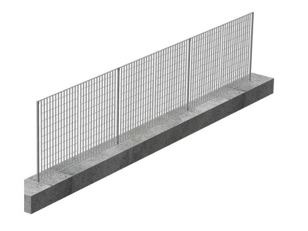 Gitterrost aus verzinktem Stahl zur Nutzung als Zaun oder Geländerfüllungen