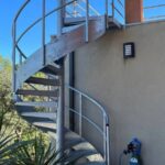 Kompakte Metalltreppe-Bodenaufstandsfläche