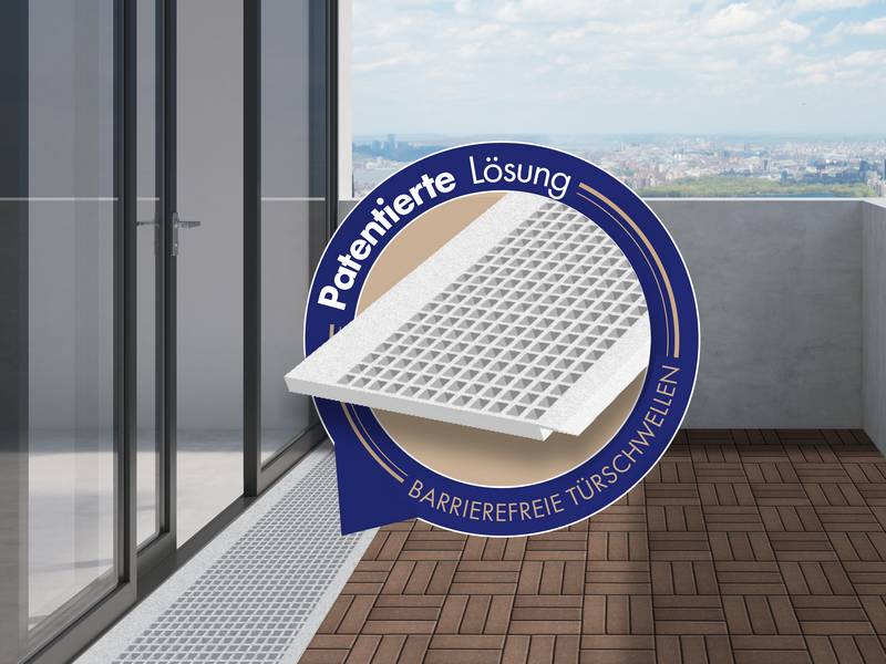 Patentierte Türschwelle