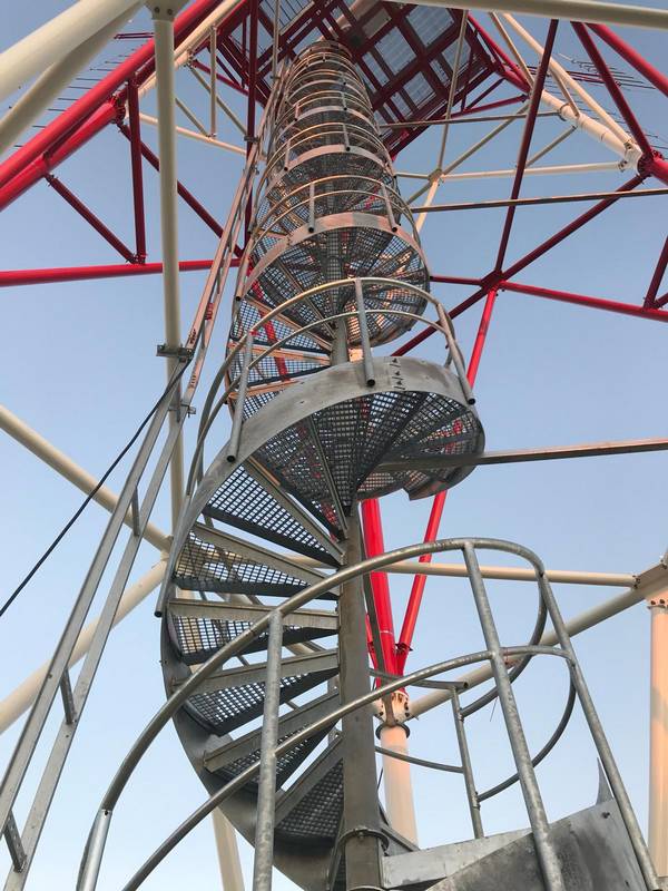 Spindeltreppe Industrie Kniegurt