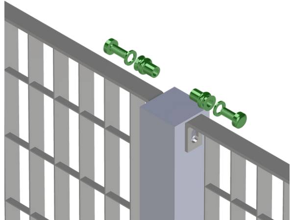 Stahlgeländer Befestigung Verschraubung