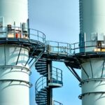 Zugangstreppe Schornsteinen