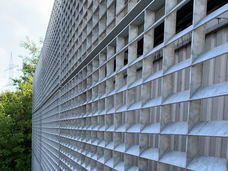 Lamellenroste Sichtschutzlösung