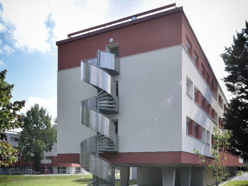 Architektonisch ansprechende Spindeltreppe