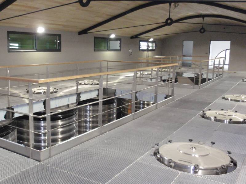 Edelstahlgitterrost in der Weinwirtschaft